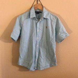 Ralph Lauren Blue short sleeve button up